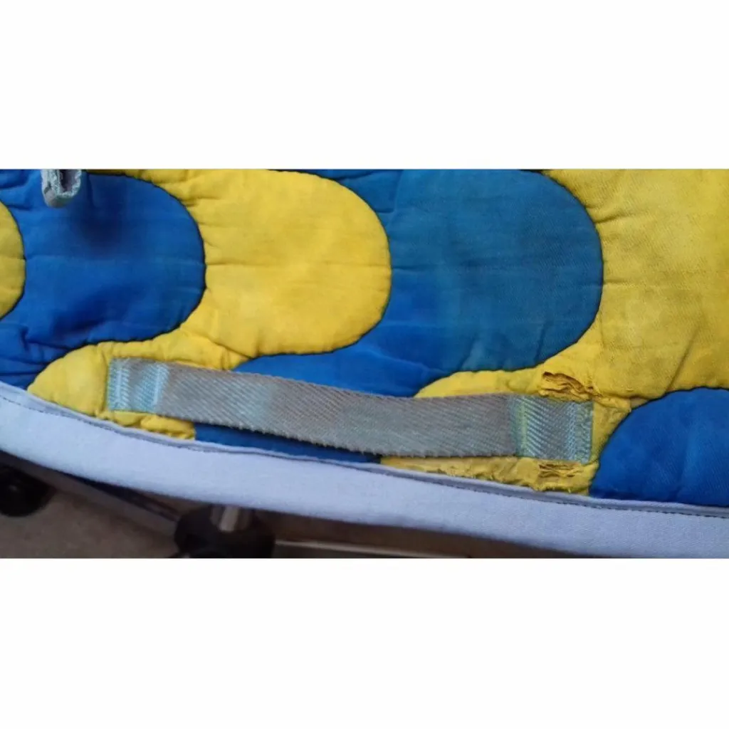 Fouganza Tapis>Tapis de selle Lamicell bleu et jaune personnalisé