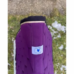 Tapis dressage violet bord noir et or Equidées*Equidees Hot