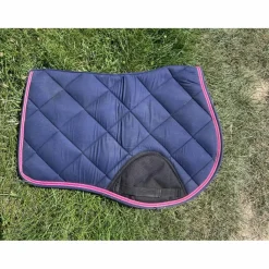 Equitheme Ensemble Tapis + Bonnet>tapis bleu marine