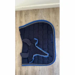 Harcour Tapis>Tapis marine, bleu roi et argenté