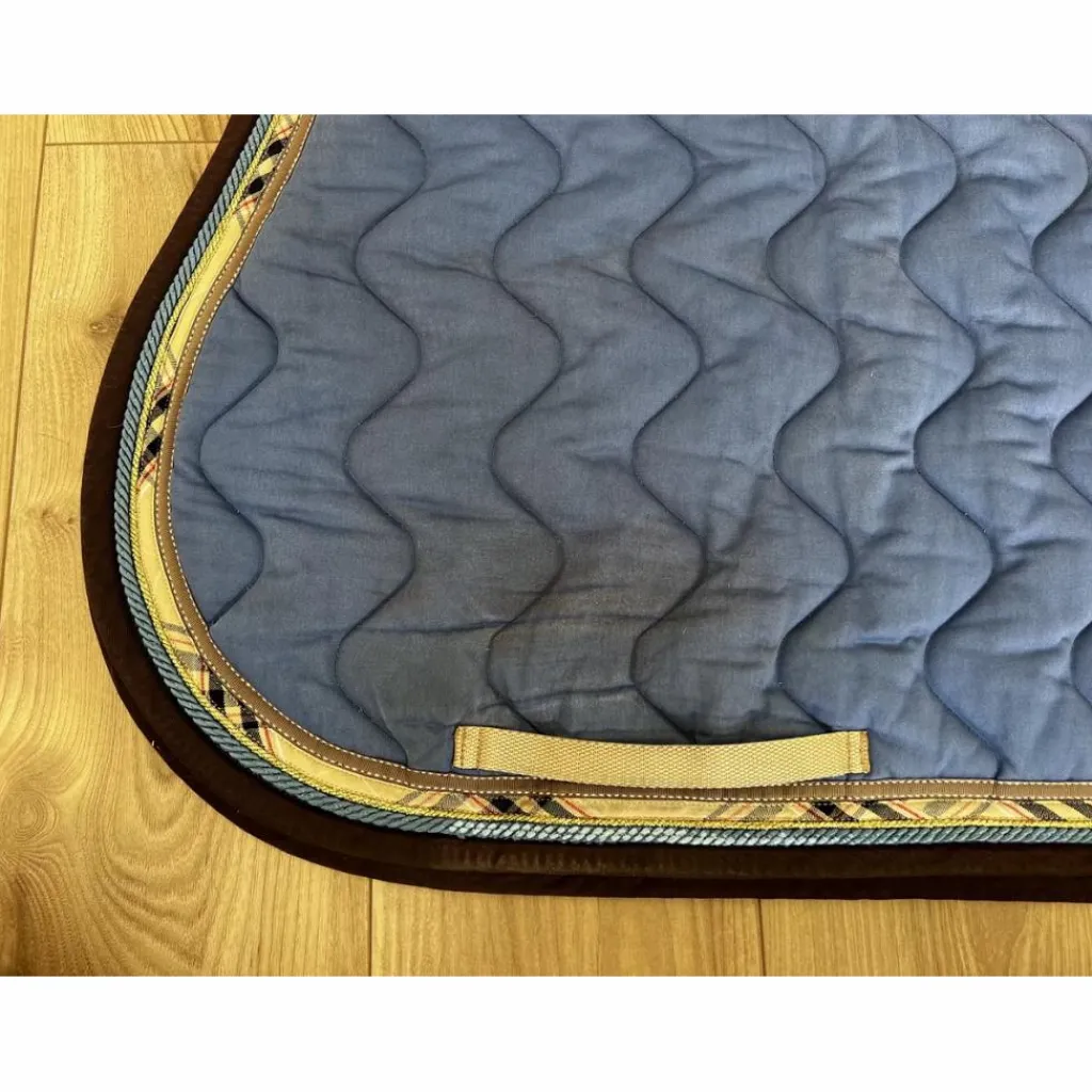 RG Tapis>Tapis coton bleu indigo biais bbr