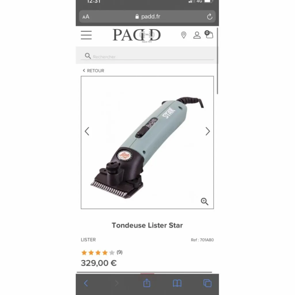 Tondeuse Star NEUVE*Lister New