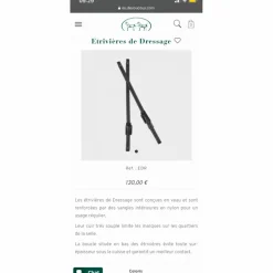 Etrivières>Étrivière de dressage Devoucoux taille L
