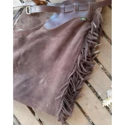 Chaps>Vend d occasion chaps western a franges en cuir