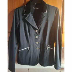Equitheme Vestes De Concours>Veste de concours noire equithème